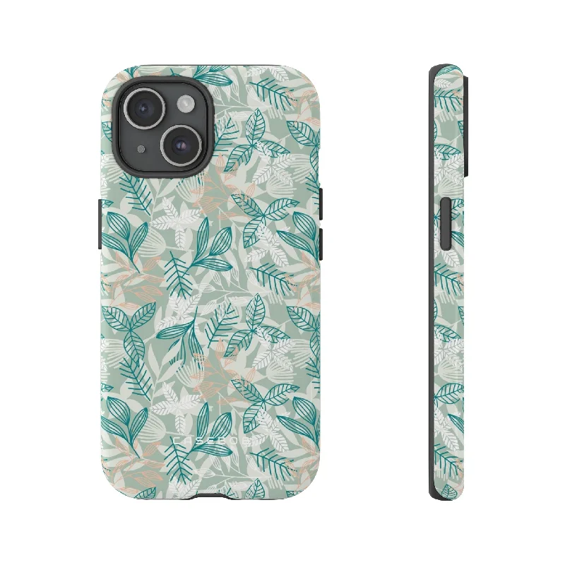 Light Green Leaf - Protective Phone Case