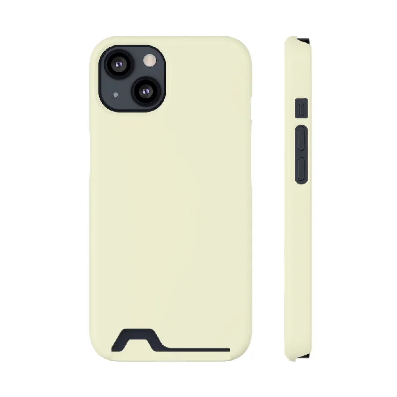 Light Yellow iPhone Case (Card)