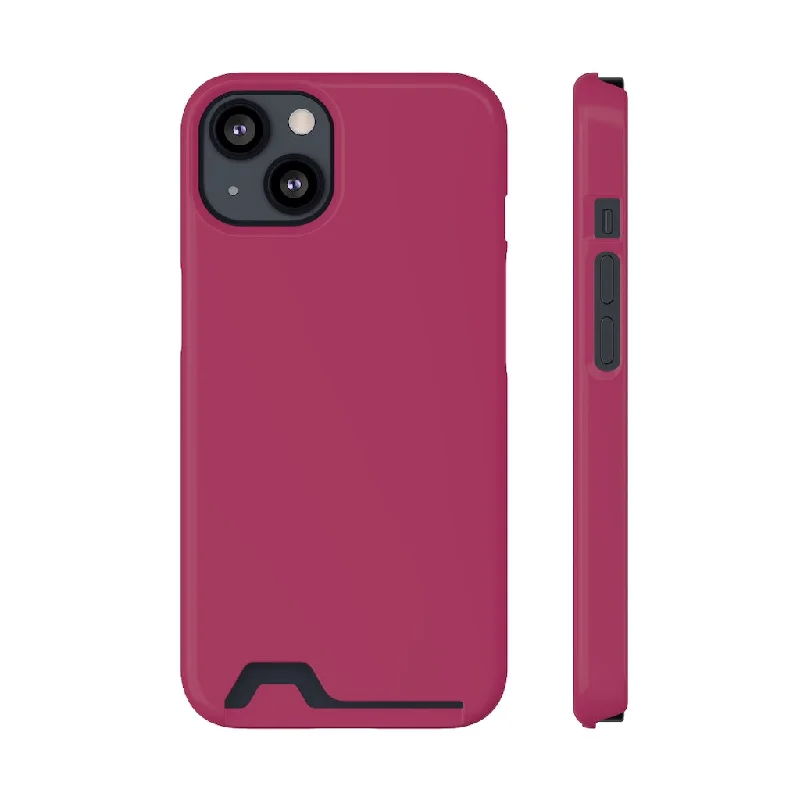 Maroon iPhone Case (Card)