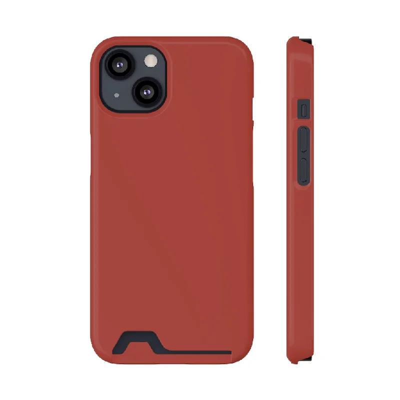 Medium Carmine iPhone Case (Card)