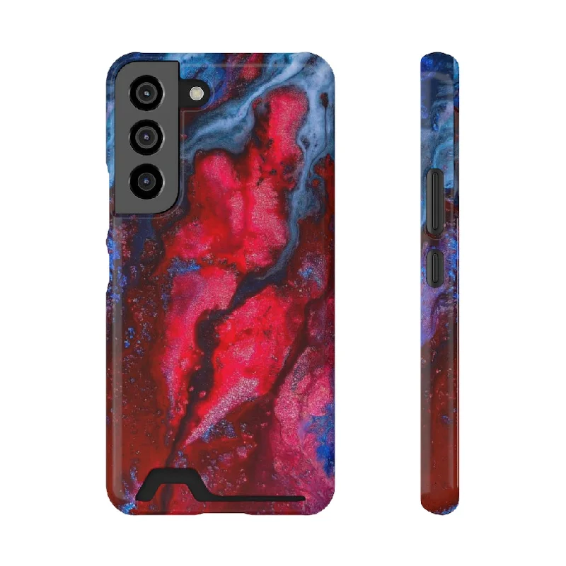 Neon Red Ink Art Android Case (Card)