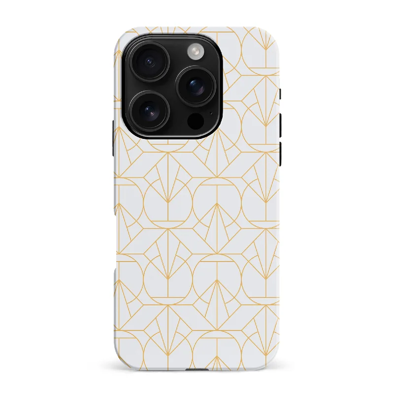 Opulent Art Deco Phone Case - White