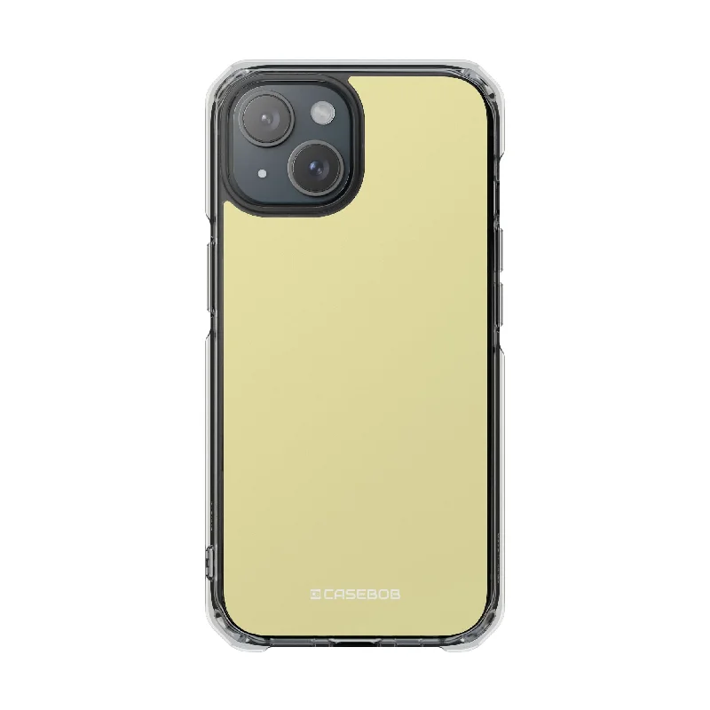 Pale Goldenrod - Clear Impact Case for iPhone