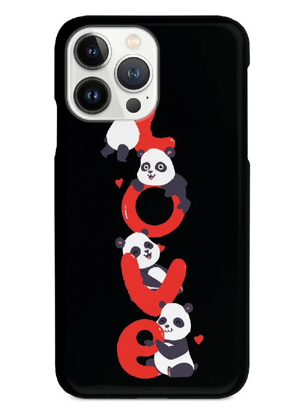 Panda Love - Black Case