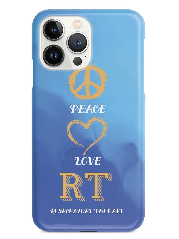 Peace, Love, Respiratory Therapy  - Black Case