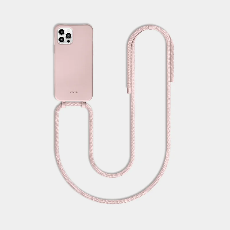 Pink Phone Case + Pink Crossbody Strap