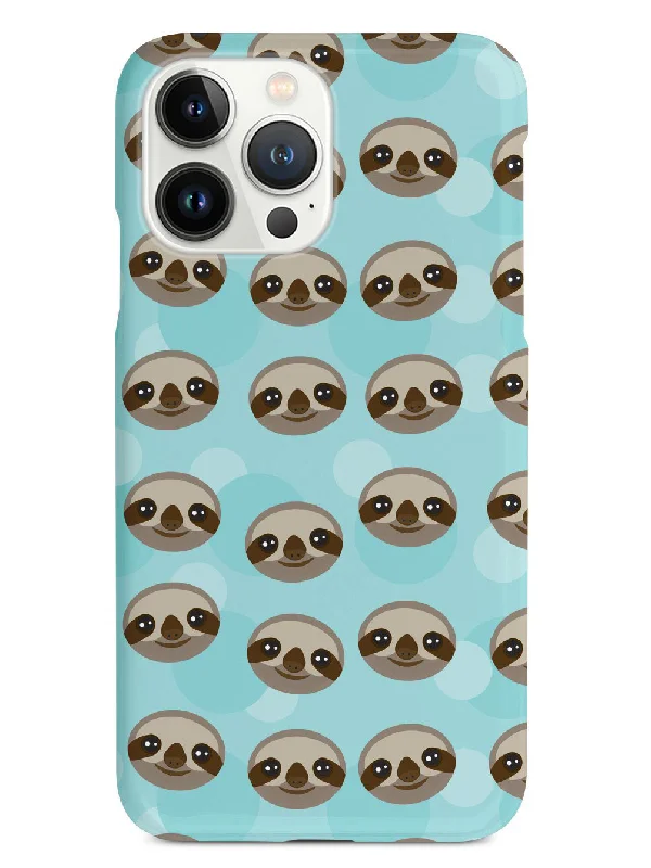 Sloth Pattern - Black Case