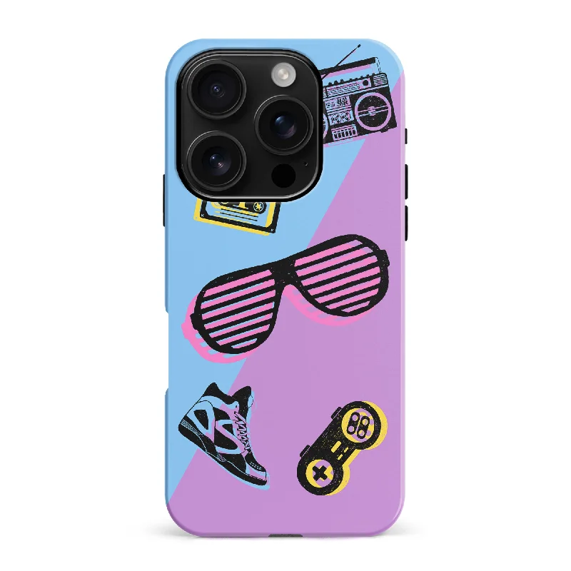 The Rad 90's Phone Case - Blue/Purple