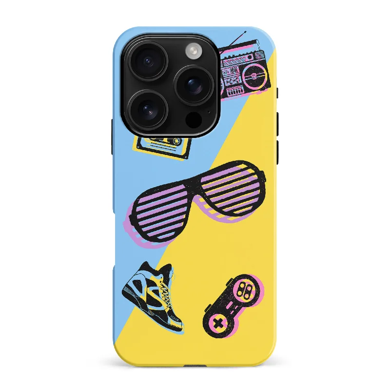 The Rad 90's Phone Case - Blue/Yellow