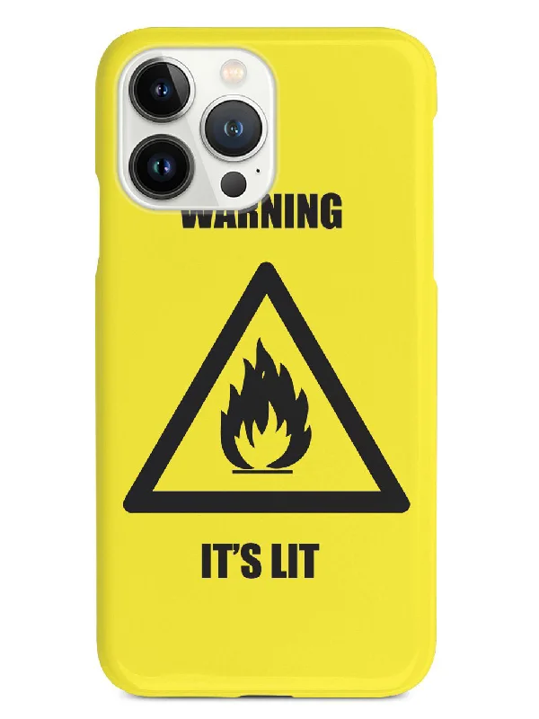 Warning - It's Lit - White Case