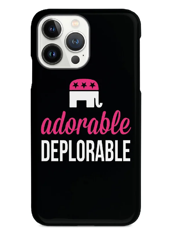 Adorable Deplorable - Black and Pink Case