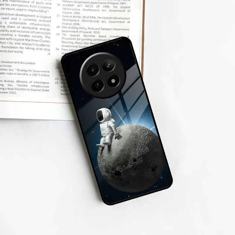 Astronod Moon Glass Case Cover For Realme/Narzo