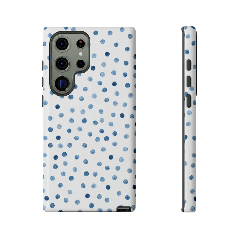 Blue Dots Pattern Android Case - Protective Phone Case