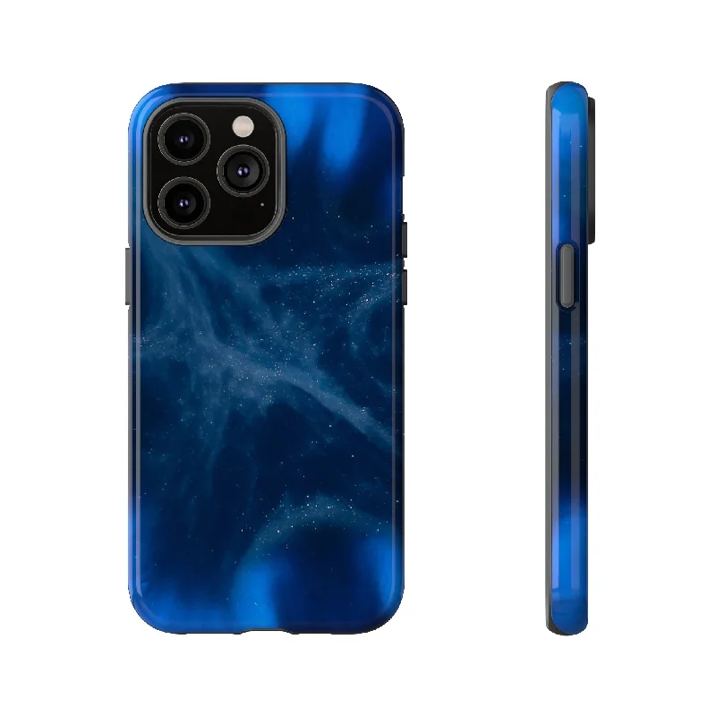 Blue Space Ink Art - Protective Phone Case