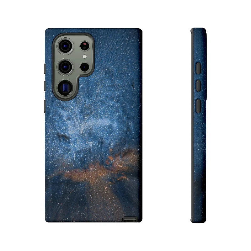 Blue Stardust Ink Art Android Case - Protective Phone Case