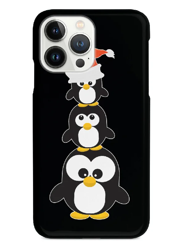 Christmas Penguin Trio - Black Case