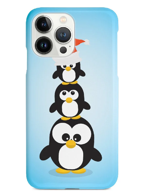 Christmas Penguin Trio - Blue Case