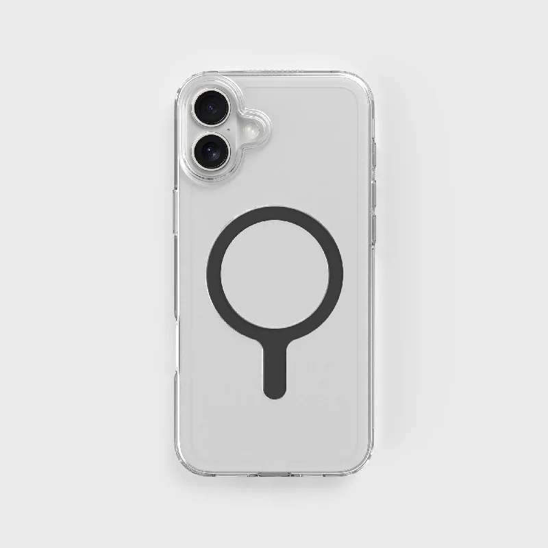 Circular Clear Phone Case with Black MagSafe & FREE Cable | CLRPRTCT™