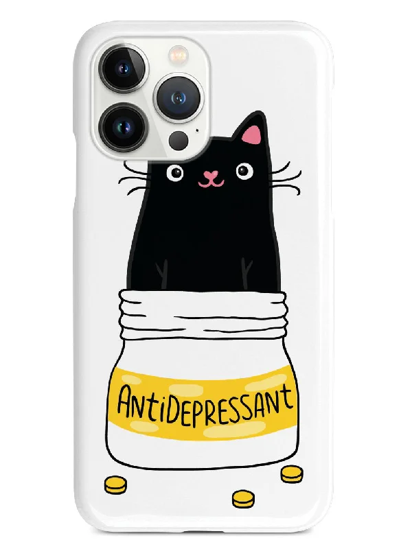 Cute Antidepressant Cat - White Case