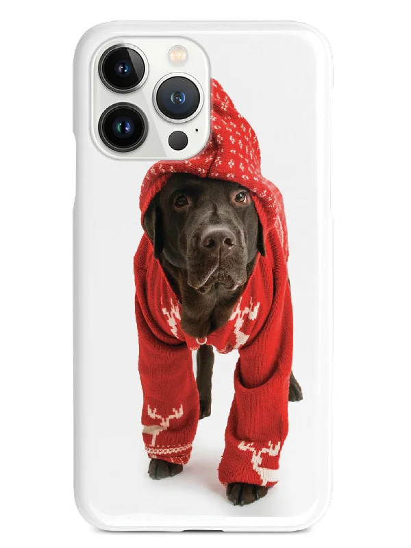 Cute Labrador in Christmas Sweater Case