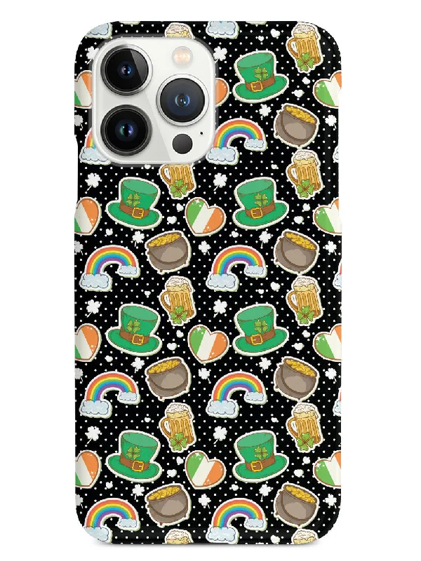 Cute St. Patrick's Day Icons - Black Case