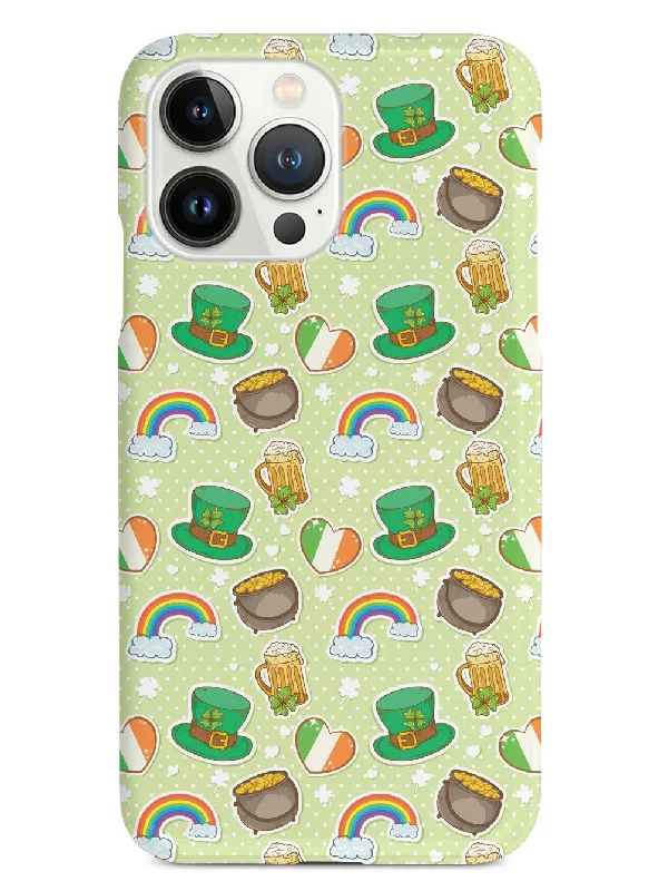 Cute St. Patrick's Day Icons - White Case