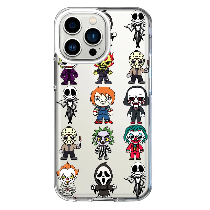 For Apple iPhone 13 Pro Cute Classic Halloween Spooky Cartoon Characters Design Hybrid Protective Phone Case Cover