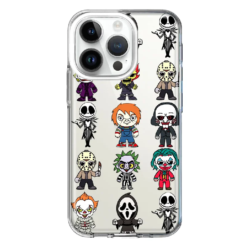 For Apple iPhone 14 Pro Cute Classic Halloween Spooky Cartoon Characters Design Hybrid Protective Phone Case Cover