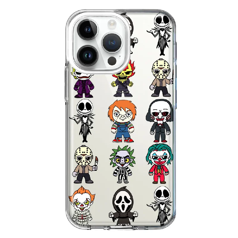 For Apple iPhone 14 Pro Max Cute Classic Halloween Spooky Cartoon Characters Design Hybrid Protective Phone Case Cover