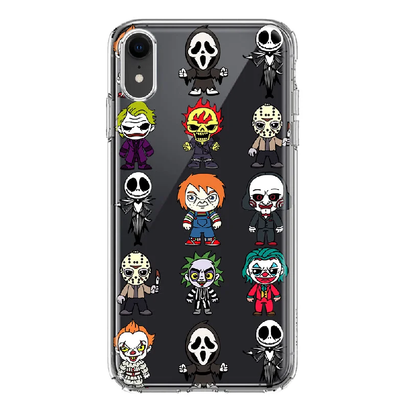 For Apple iPhone XR Cute Classic Halloween Spooky Cartoon Characters Design Hybrid Protective Phone Case Cover