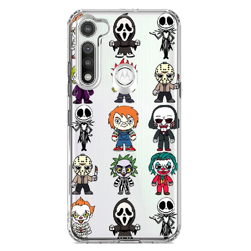 For Motorola Moto G Fast Cute Classic Halloween Spooky Cartoon Characters Design Hybrid Protective Phone Case Cover