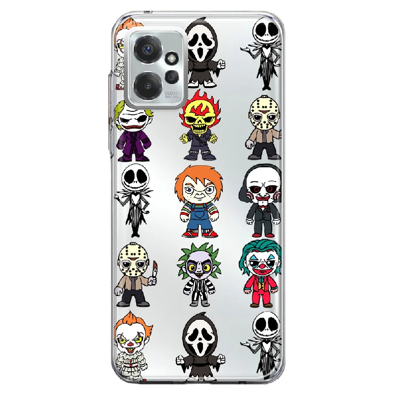 For Motorola Moto G Power 5G 2023 Cute Classic Halloween Spooky Cartoon Characters Design Hybrid Protective Phone Case Cover