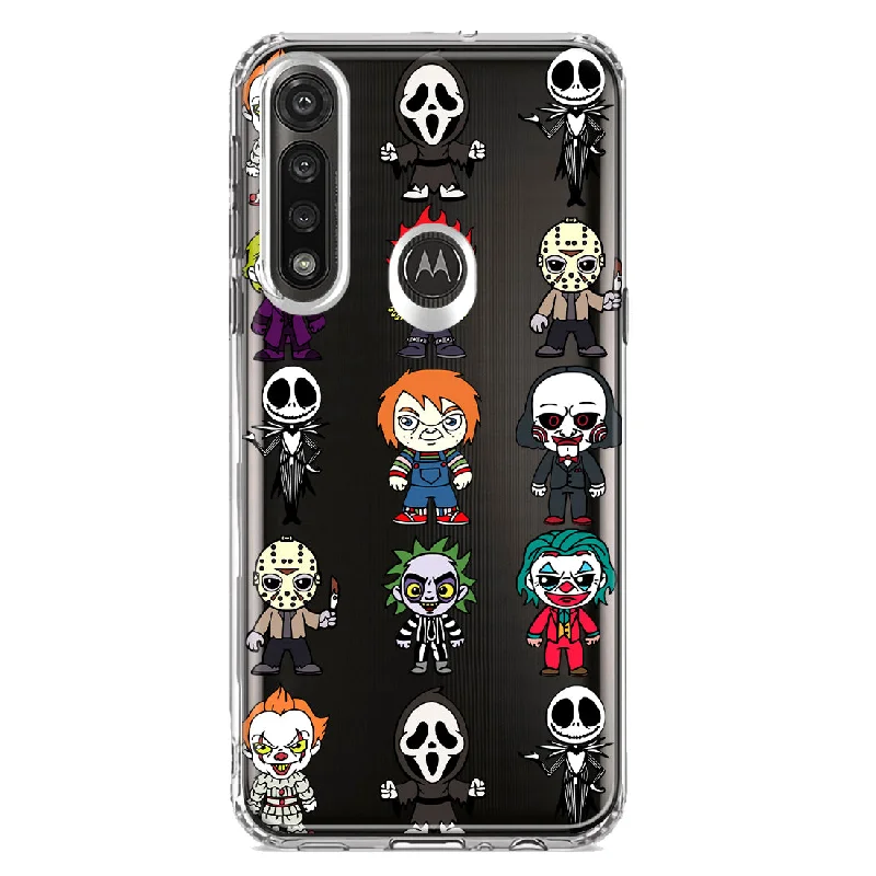 For Motorola Moto G Power Cute Classic Halloween Spooky Cartoon Characters Design Hybrid Protective Phone Case Cover