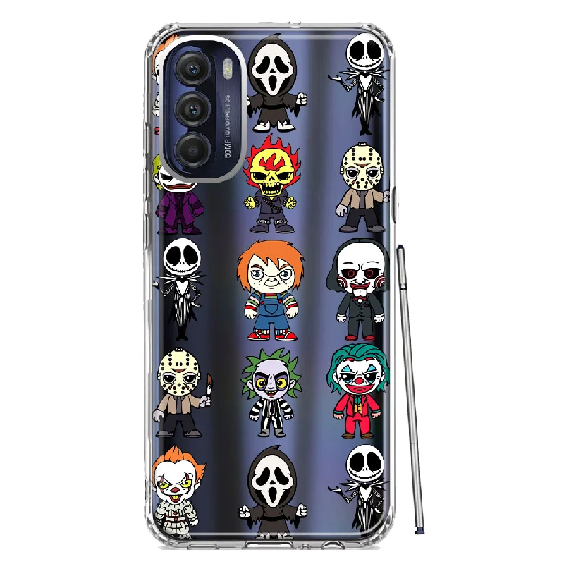 For Motorola Moto G Stylus 4G 2022 Cute Classic Halloween Spooky Cartoon Characters Design Hybrid Protective Phone Case Cover