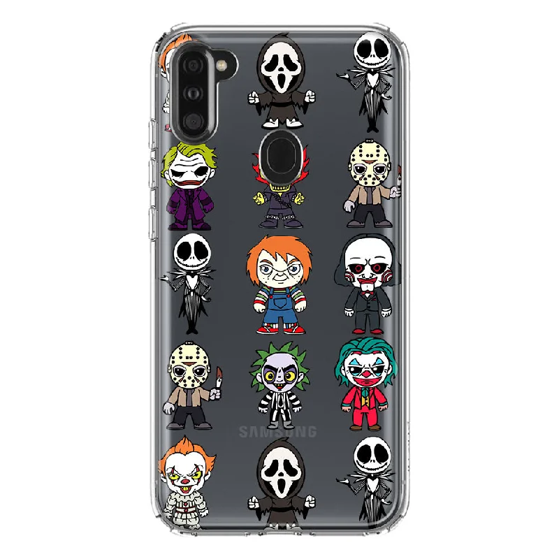 For Samsung Galaxy A11 Cute Classic Halloween Spooky Cartoon Characters Design Hybrid Protective Phone Case Cover