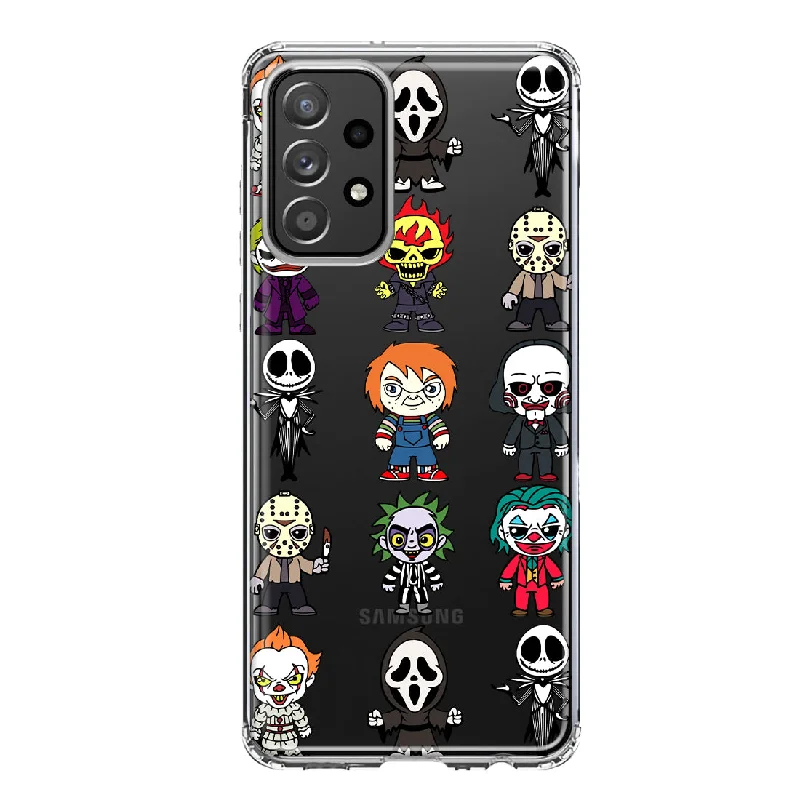 For Samsung Galaxy A31 Cute Classic Halloween Spooky Cartoon Characters Design Hybrid Protective Phone Case Cover