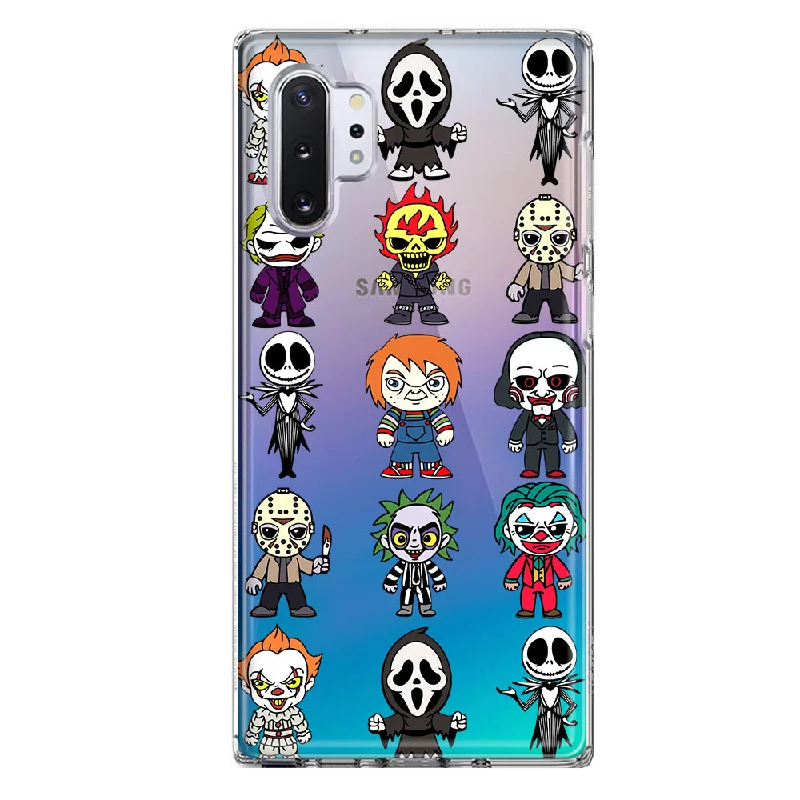 For Samsung Galaxy Note 10 Cute Classic Halloween Spooky Cartoon Characters Design Hybrid Protective Phone Case Cover