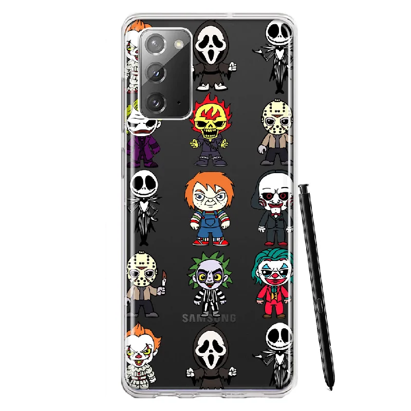 For Samsung Galaxy Note 20 Cute Classic Halloween Spooky Cartoon Characters Design Hybrid Protective Phone Case Cover