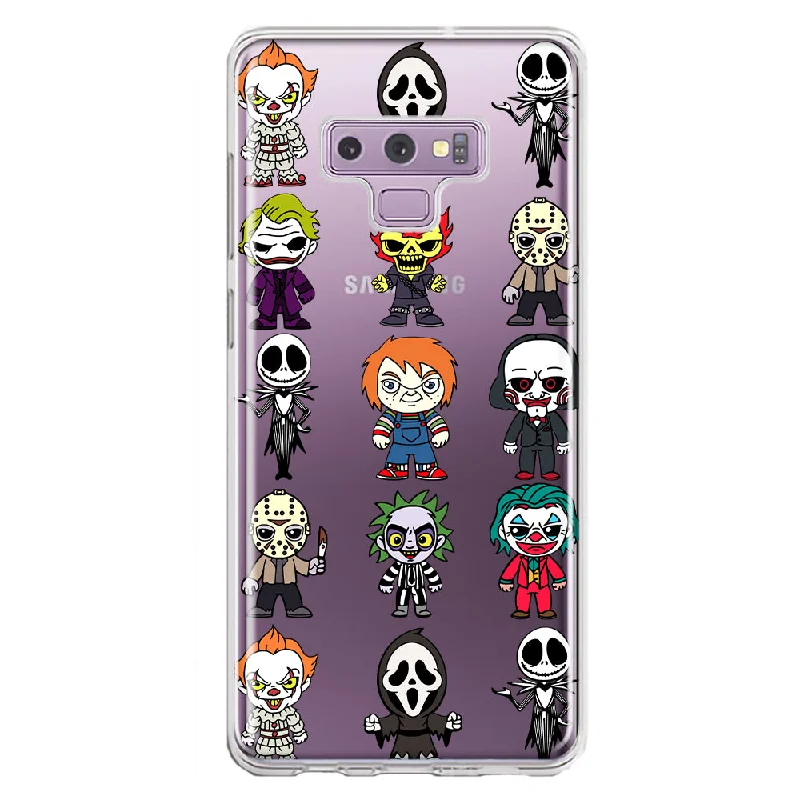 For Samsung Galaxy Note 9 Cute Classic Halloween Spooky Cartoon Characters Design Hybrid Protective Phone Case Cover