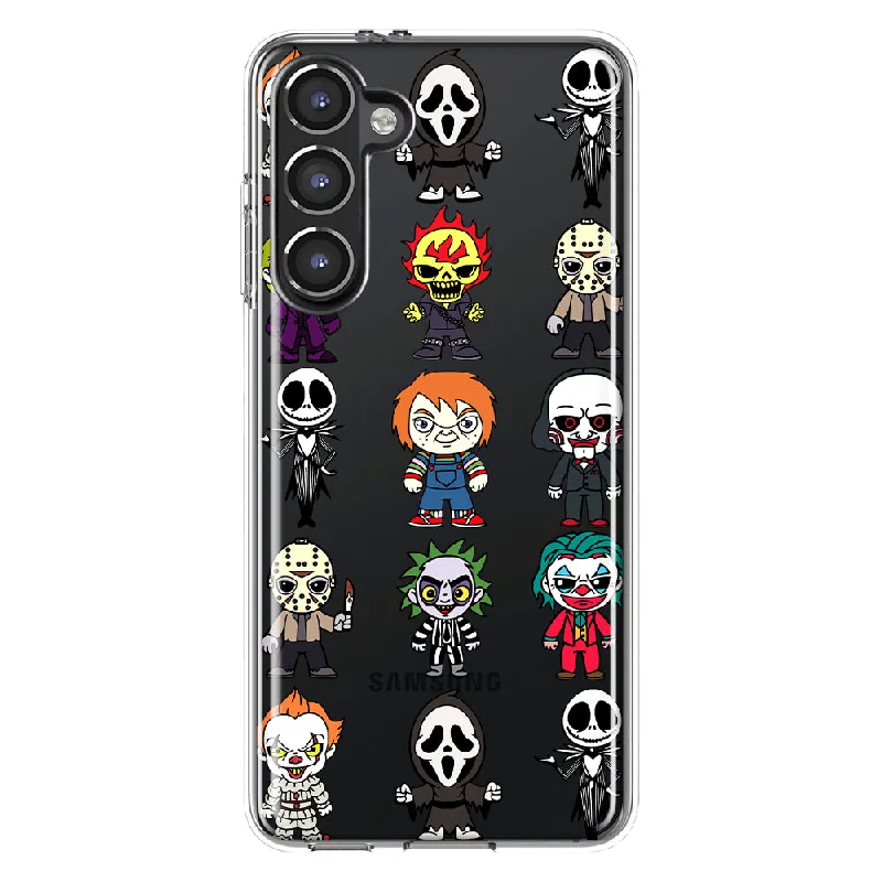 For Samsung Galaxy S23 Cute Classic Halloween Spooky Cartoon Characters Design Hybrid Protective Phone Case Cover