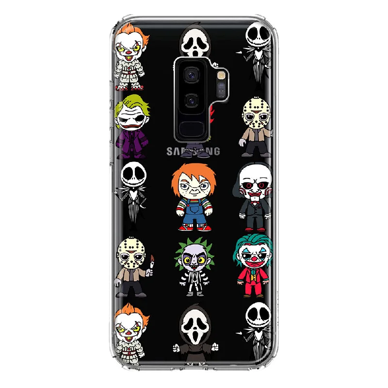 For Samsung Galaxy S9 Plus Cute Classic Halloween Spooky Cartoon Characters Design Hybrid Protective Phone Case Cover