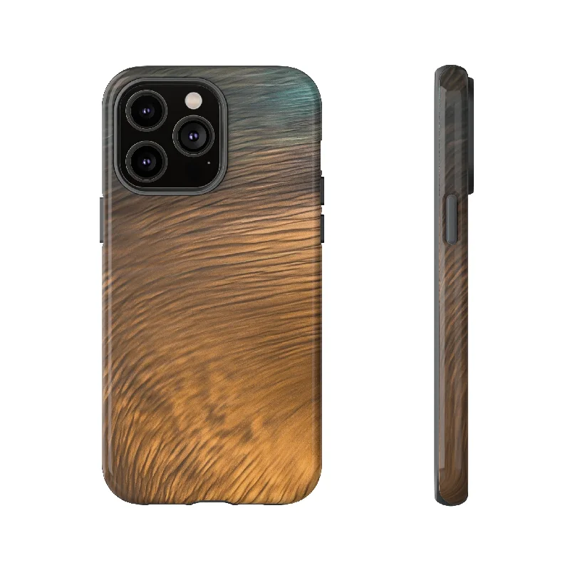 Golden Strokes Ink Art - Protective Phone Case