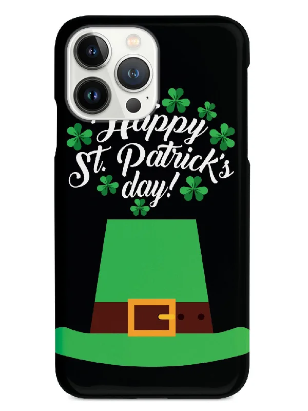 Happy St. Patrick's Day Greeting - Black Case