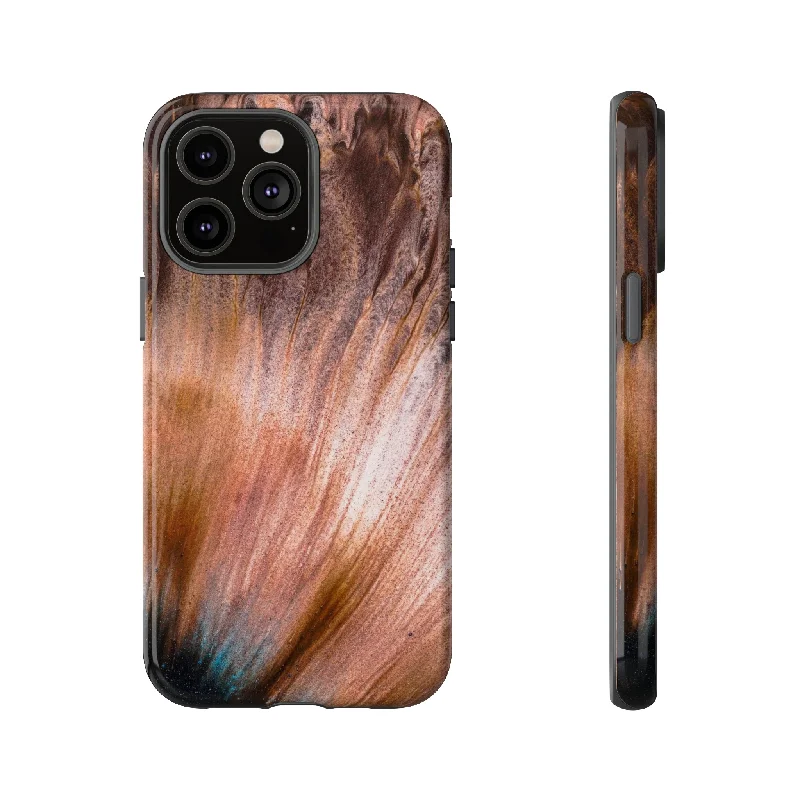 Light Brown Ink Art - Protective Phone Case