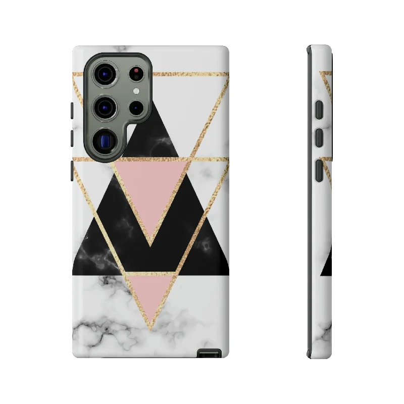 Marble Triangles Android Case - Protective Phone Case