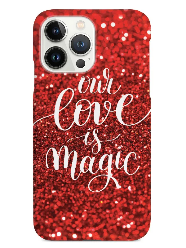 Our Love is Magic - Red Glitter Case