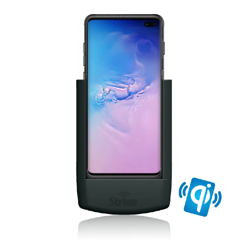 Samsung Galaxy S10 Plus Wireless Charging Car Cradle for Strike Rugged Case