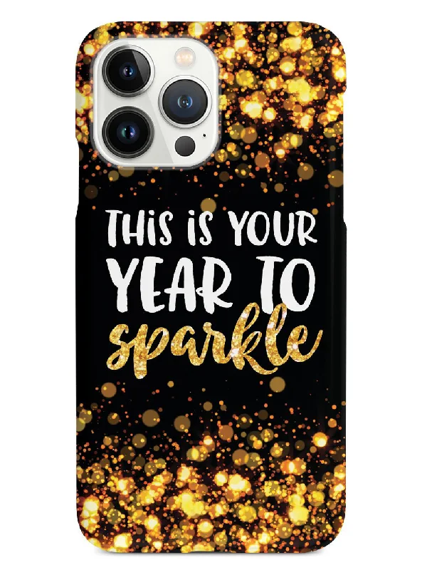 This is your Year to Sparkle - Black and Gold Case