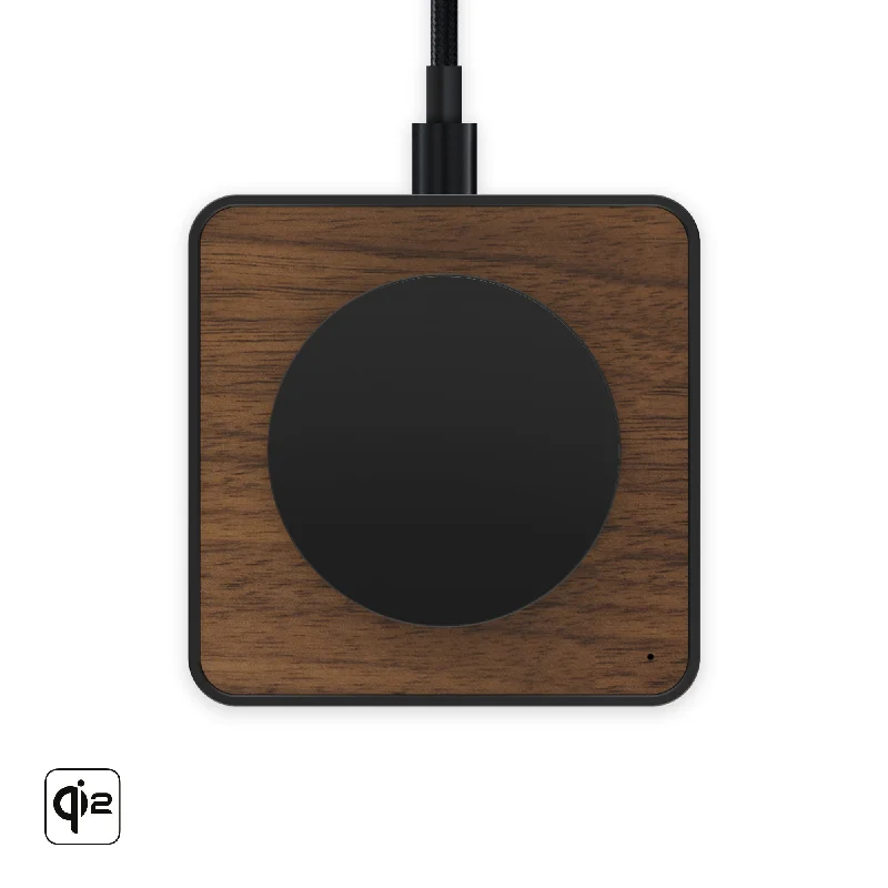 Walnut Charging Pad with Qi2